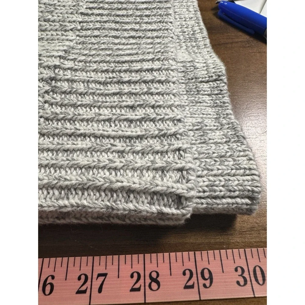 Haven Roll Neck Chunky Knit Ombre Sweater XL Oversized Fisherman Preppy Nautical